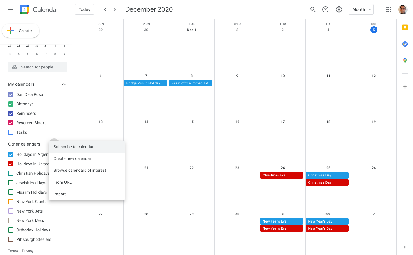 How To: Get Other Countries Holiday Calendars to Appear on Google